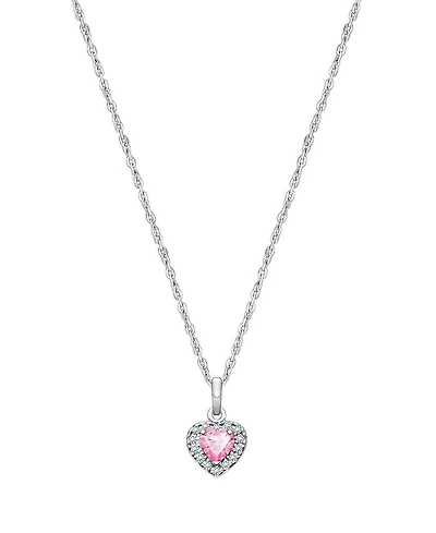 Girls' Sterling Silver Blissful Heart 13-14" Necklace - Children