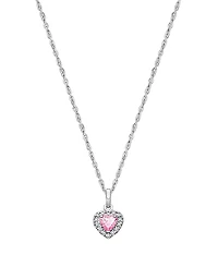Tiny Blessings Girls' Sterling Silver Blissful Heart 13-14 Necklace - Children
