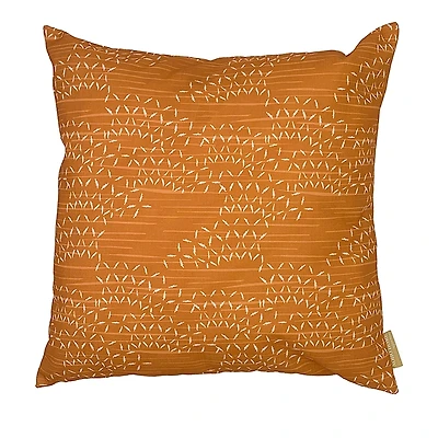 Noho Home Kaha Tangerine Decorative Pillow Cover, 20 x 20