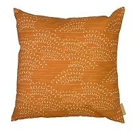 Noho Home Kaha Tangerine Decorative Pillow Cover, 20 x 20