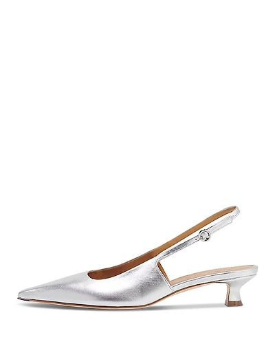 Aeyde Women's Catrina Slingback Kitten Heel Pumps