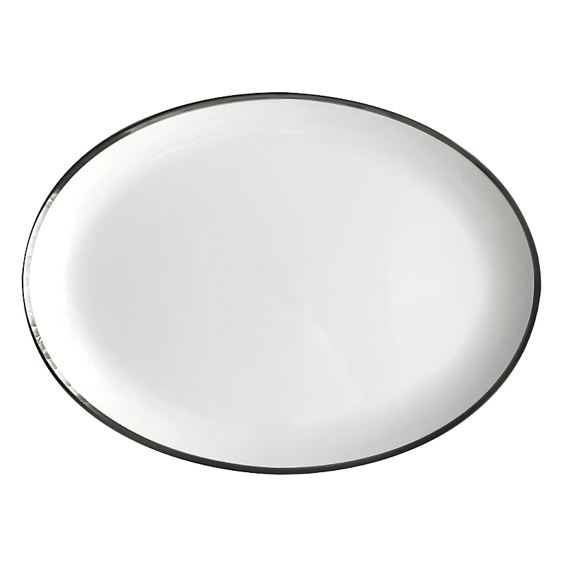 Twig New York Platinum Edge Oval Platter