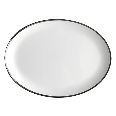 Twig New York Platinum Edge Oval Platter