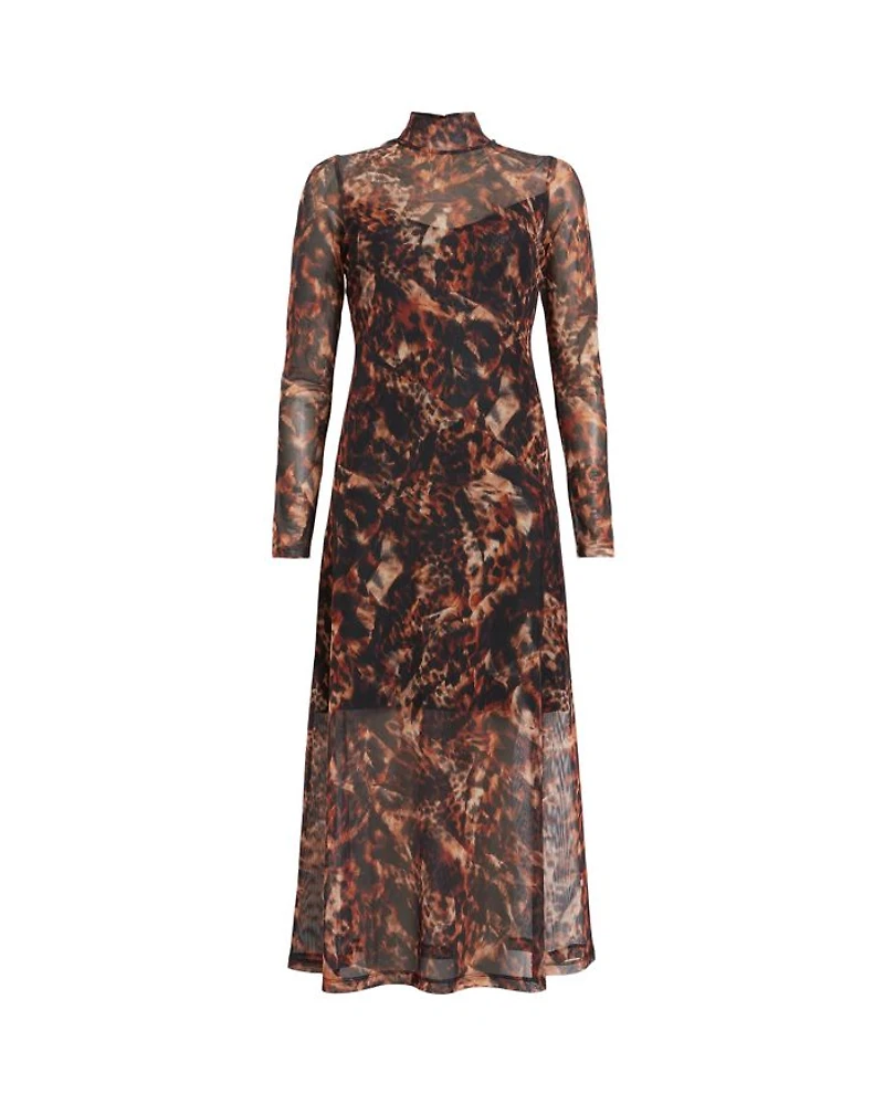 Hanna Spark Turtleneck Midi Dress