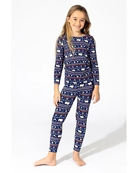 Unisex Polar Isle Print Pajama Set - Baby, Little Kid