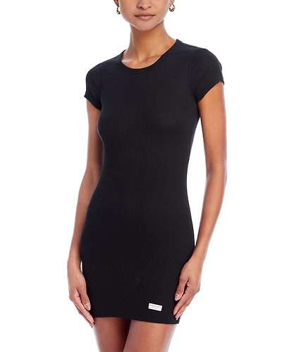 Short Sleeve Crewneck Dress