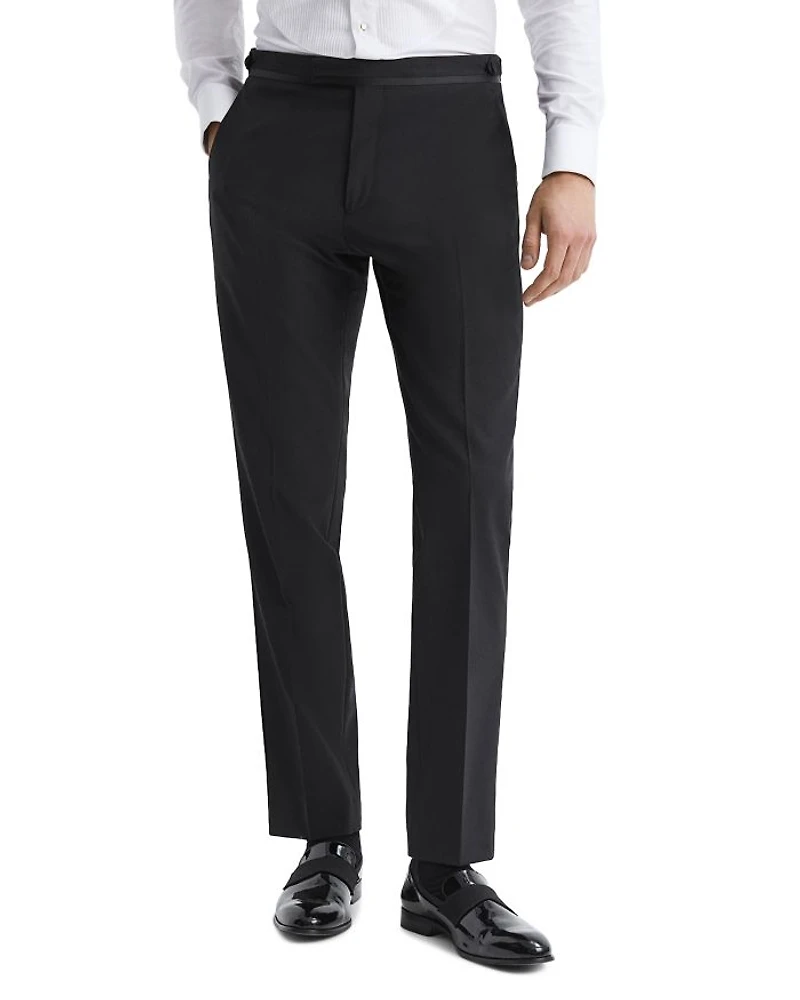 Poker Satin Trim Tuxedo Pants