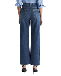 Selin Slim Straight Leg Jeans Mid Blue