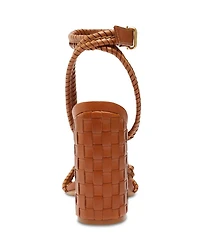 Women's Kathleen Almond Toe Woven High Heel Sandals