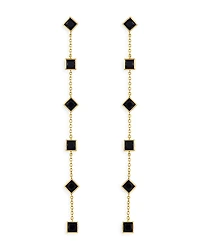 Ettika Geometric Linear Drop Earrings