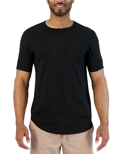 Supima Scallop Short Sleeve Crewneck Tee