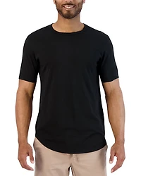 Supima Scallop Short Sleeve Crewneck Tee