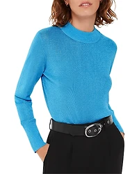 Whistles Sparkle High Neck Sweater