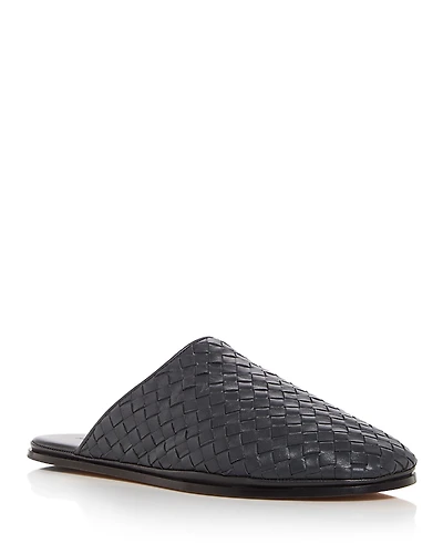 Bottega Veneta Men's Sunday Intrecciato Slippers