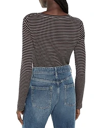 Essential Slim Striped Crewneck Top