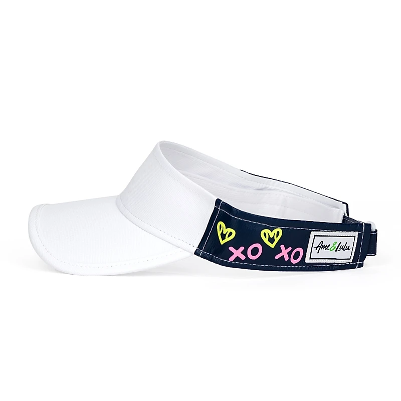 Ame & Lulu Girls' Xo Tennis Junior Love Visor - Little Kid, Big Kid