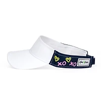Ame & Lulu Girls' Xo Tennis Junior Love Visor - Little Kid, Big Kid