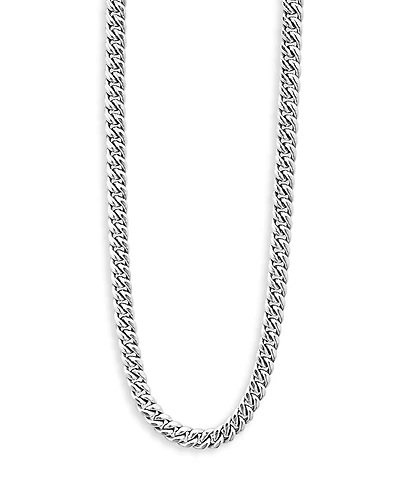Lagos Men's Sterling Silver Anthem Curb Link Chain Necklace