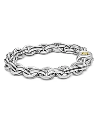 Men's 18K Yellow Gold & Sterling Silver Anthem Double Link Chain Bracelet