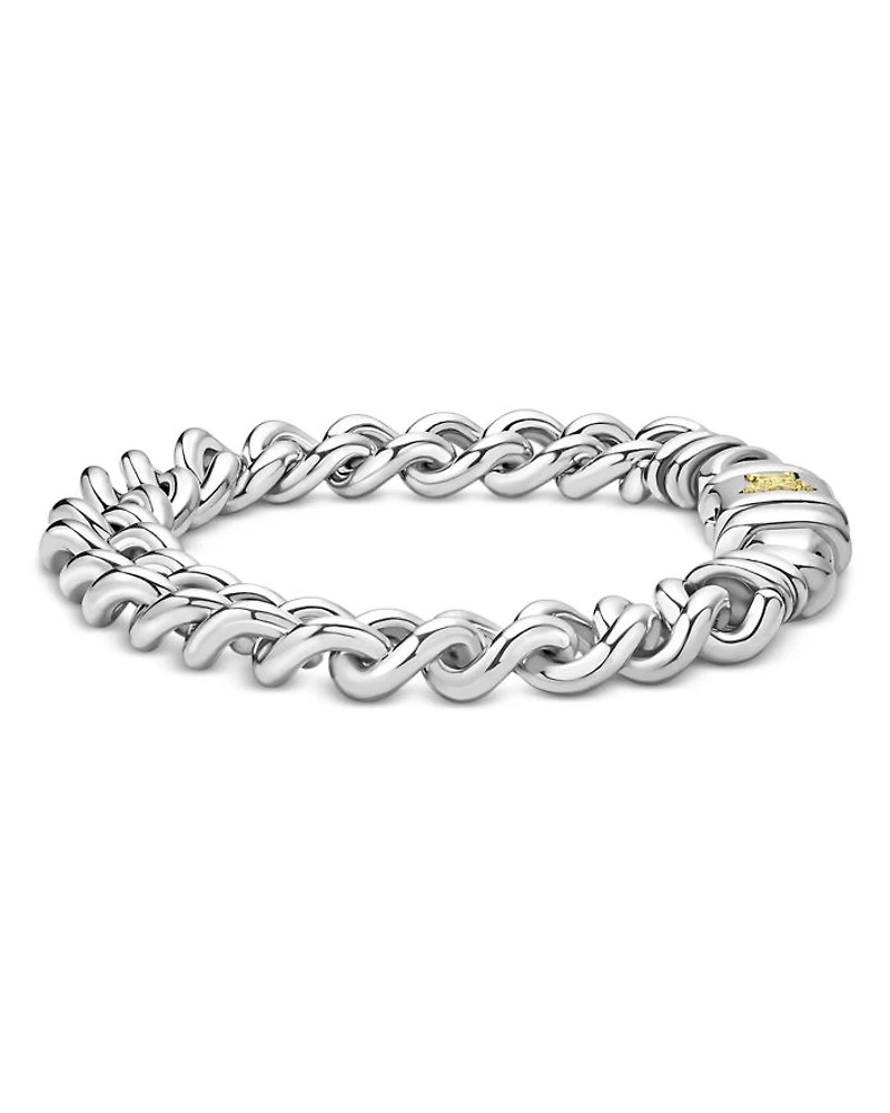 Sterling Silver Anthem Curb Chain Bracelet