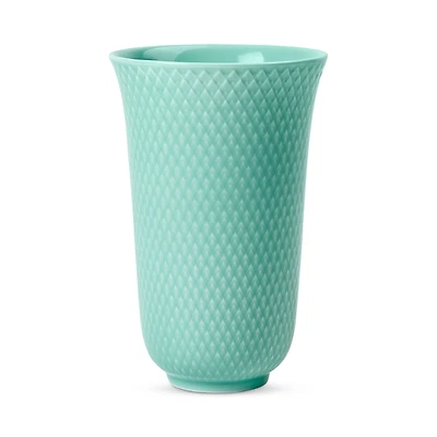 Rosendahl Lyngby Porcelain Rhombe Color Vase, Aqua