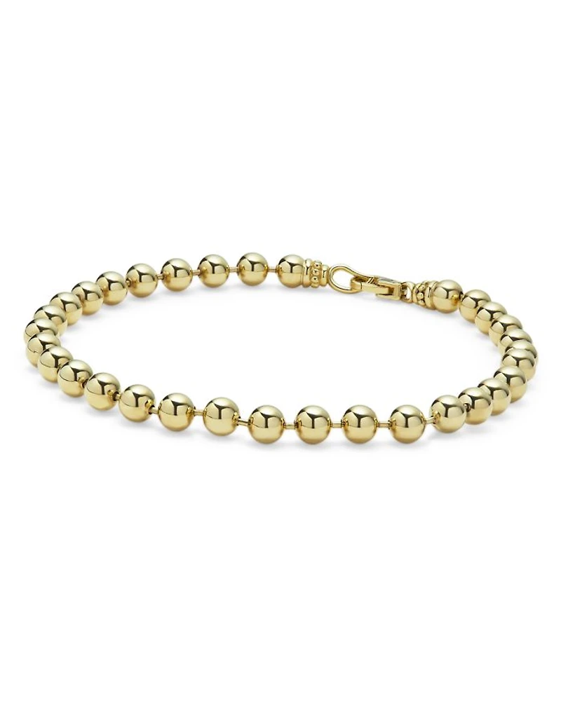 Men's 18K Yellow Gold Anthem Ball Chain Bracelet - Exclusive