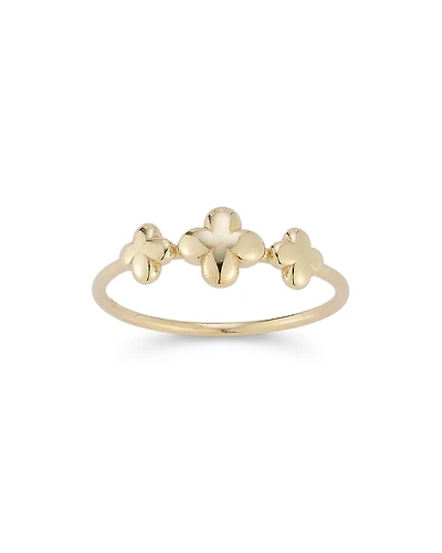 Moon & Meadow 14K Yellow Gold Polished Triple Clover Ring