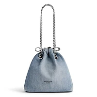 Crush Small Tote Bag Denim