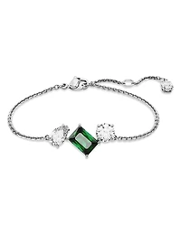 Swarovski Mesmera Clear & Green Mixed Cut Link Bracelet