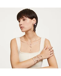 Matrix Tennis Bracelet Rose Gold Tone