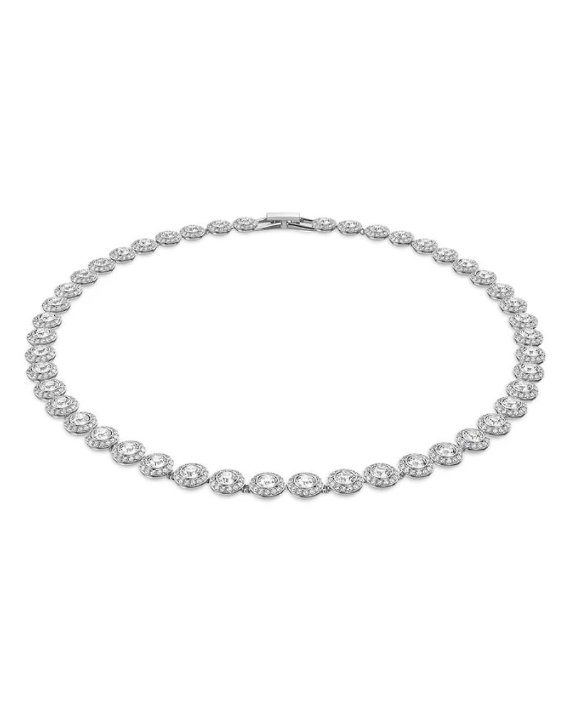 Una Necklace, Bracelet & Stud Earrings Set in Rhodium Plated