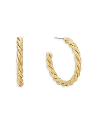 Spun Strands Hoop Earrings