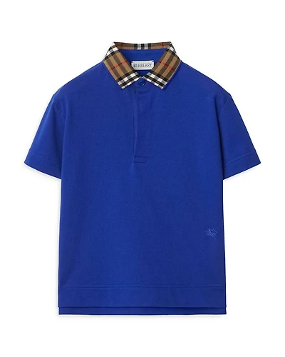 Boys' Johane Check Collar Polo Shirt - Little Kid, Big Kid