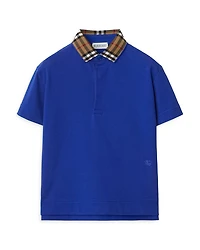Boys' Johane Check Collar Polo Shirt - Little Kid, Big Kid