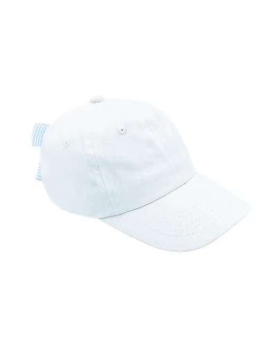 Bits & Bows Winnie White Bow Baseball Hat