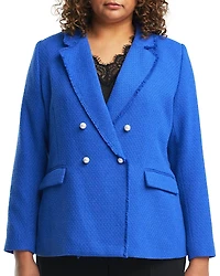 Estelle Plus Courtney Boucle Double Breasted Blazer
