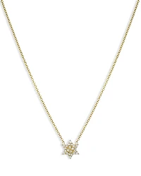 Zoe Lev 14K Yellow Gold Diamond Star of David Pendant Necklace, 16-18