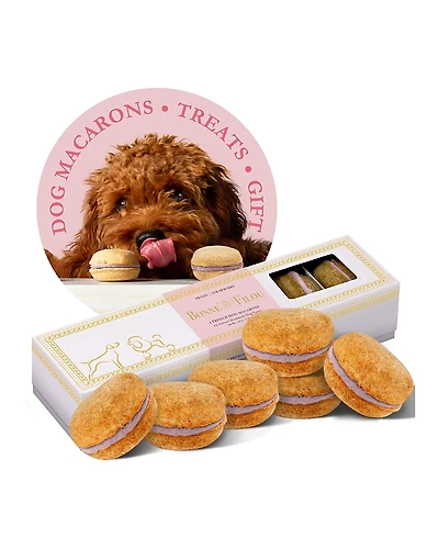 Bonne et Filou Strawberry Dog Macarons, 6 Count