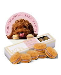 Bonne et Filou Strawberry Dog Macarons, 6 Count