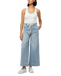 The Addison High Rise Cropped Wide Leg Jeans Admiration