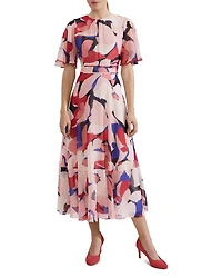 Freya Printed Silk Dress