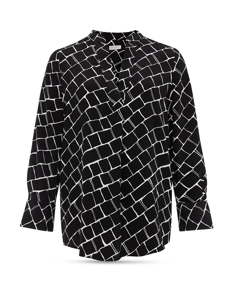 Maeva Split Neck Blouse
