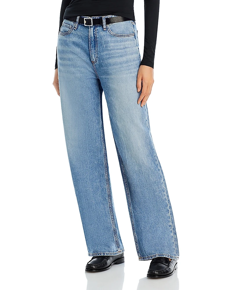 rag & bone Logan Featherweight High Rise Wide Leg Jeans
