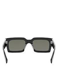 Bold 3 Dots Rectangular Sunglasses