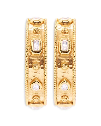 Berry Hoop Earrings in 18K Gold Plated