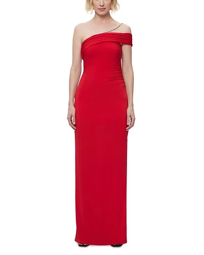 The Olivia Crystal Trim Gown