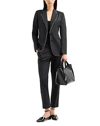 Contrast Piping Blazer