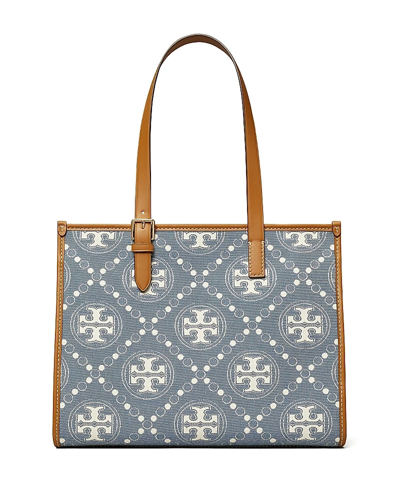 Tory Burch Small T Monogram Denim Tote
