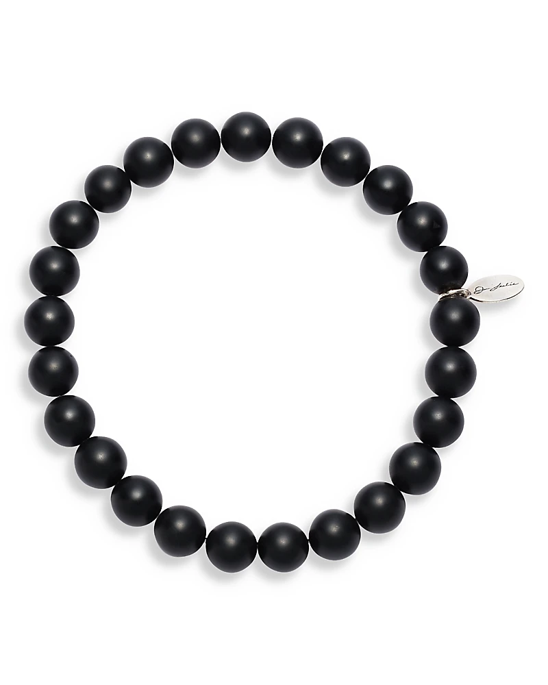 Jan Leslie Matte Black Onyx Beaded Bracelet