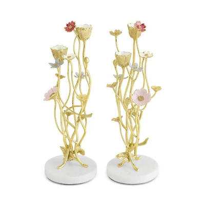 Wildflowers Candle Holders, Set of 2